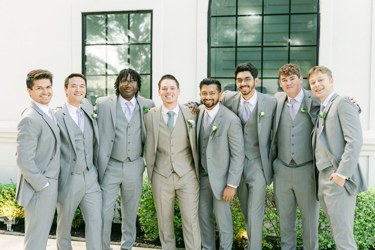 groomsmen at houston texas wedding