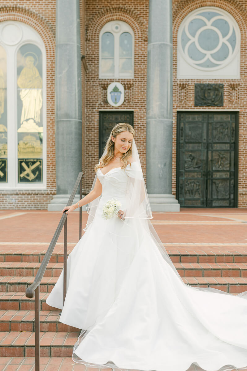 bridal session at St. Anthony Cathedral Basilica