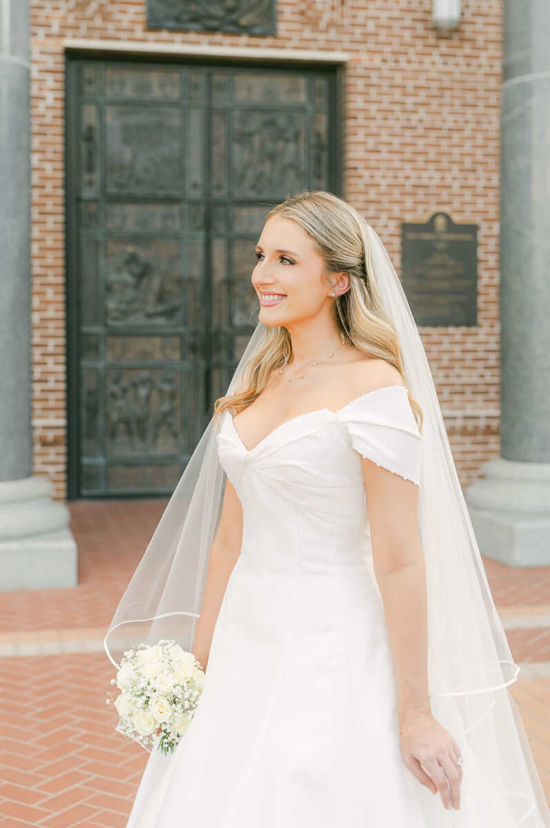 bridal session at St. Anthony Cathedral Basilica