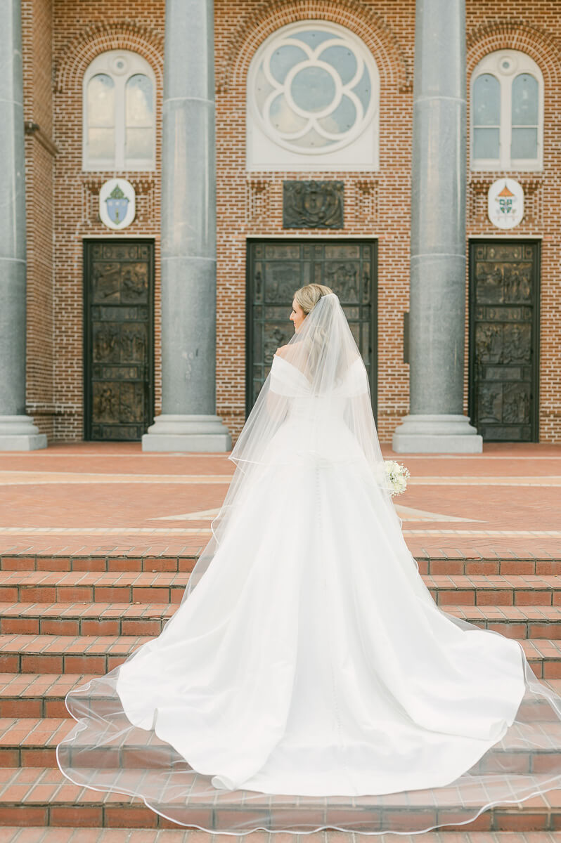 bridal session at St. Anthony Cathedral Basilica