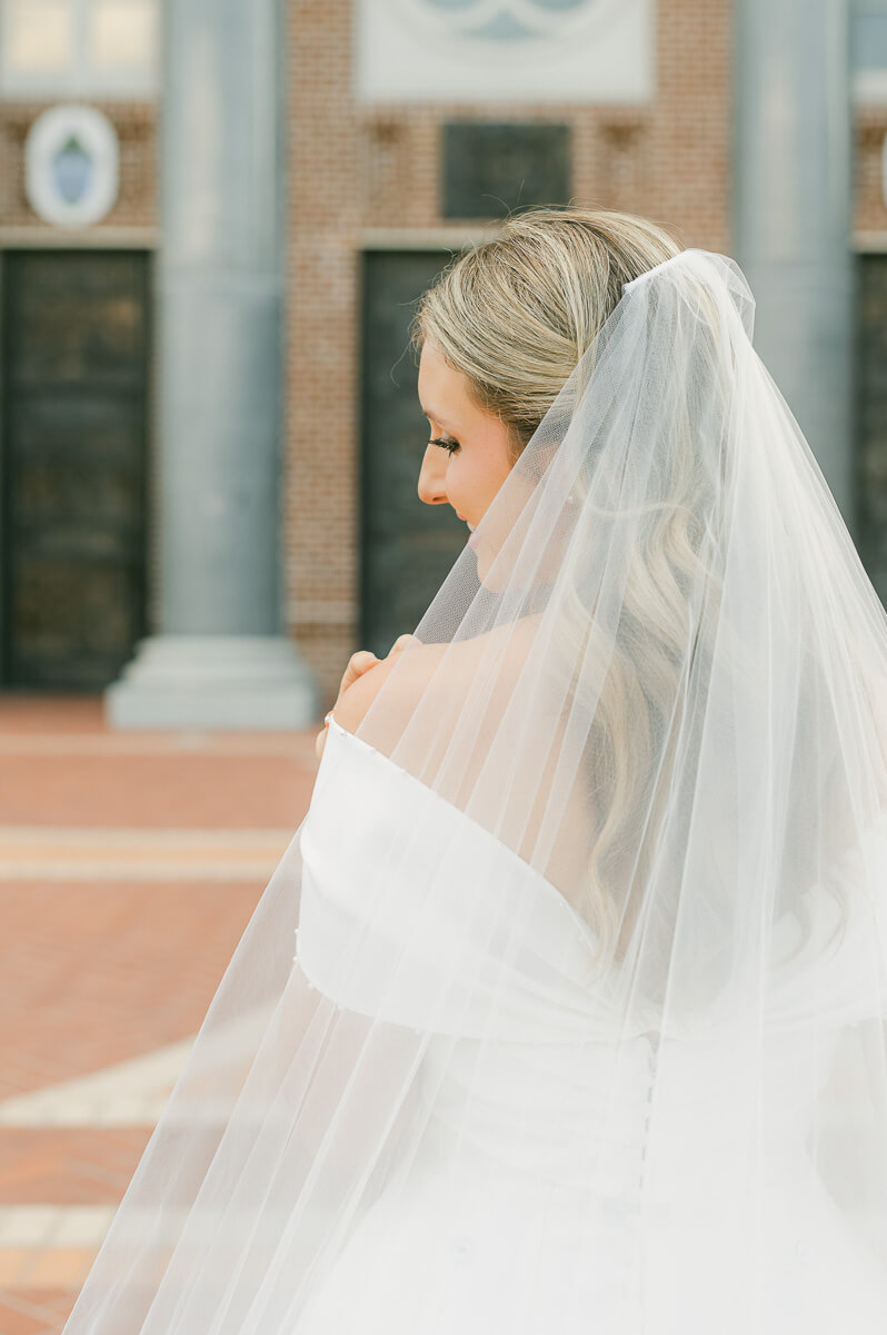 bridal session at St. Anthony Cathedral Basilica by Beaumont photographer