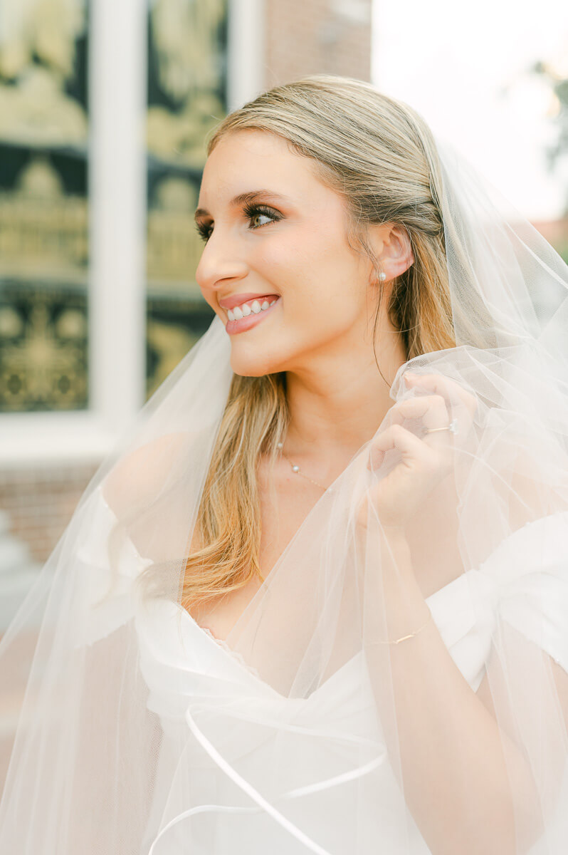 bridal session at St. Anthony Cathedral Basilica by Beaumont photographer