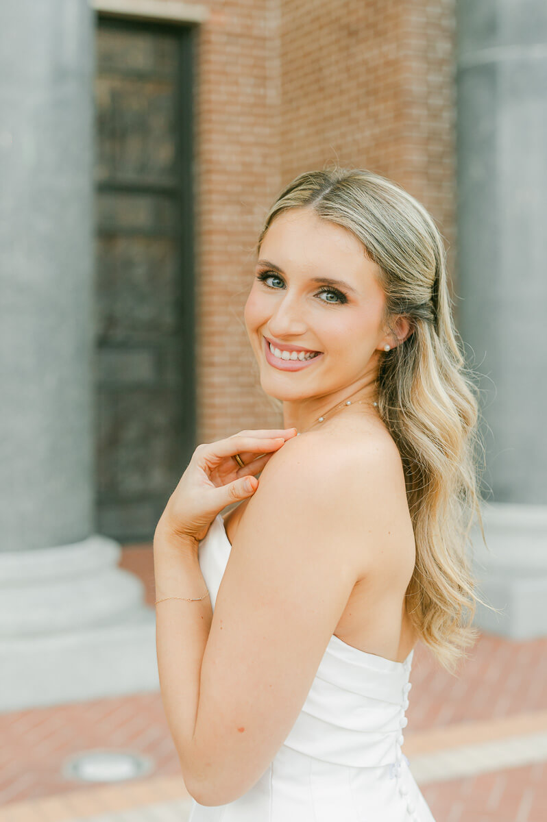 bridal session at St. Anthony Cathedral Basilica 