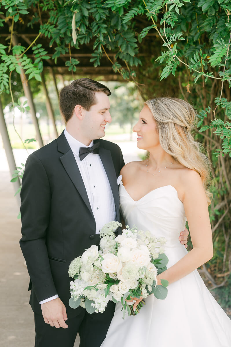 bride and groom at the event centre in beaumont 