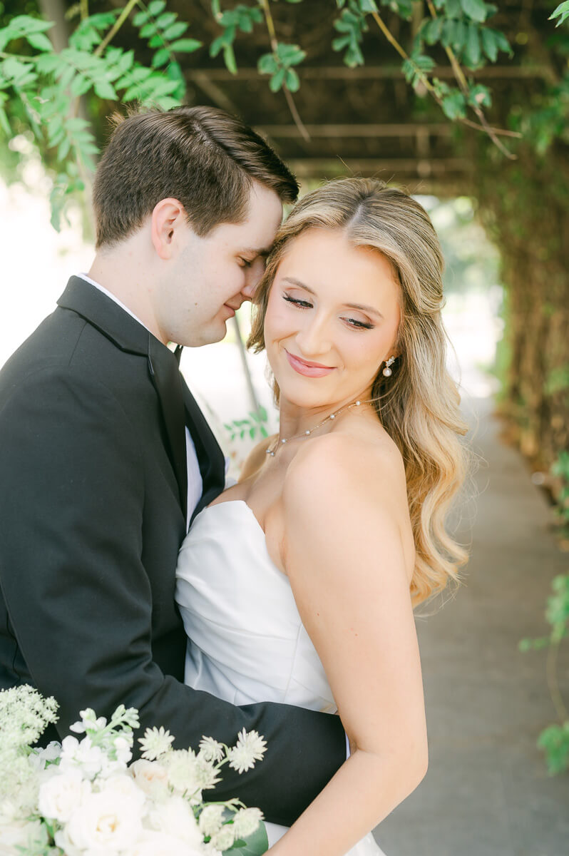 bride and groom at the event centre in beaumont 