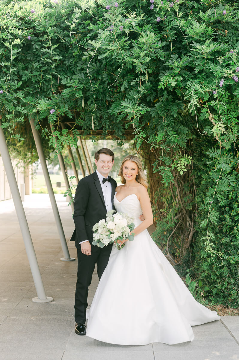 bride and groom at the event centre in beaumont 