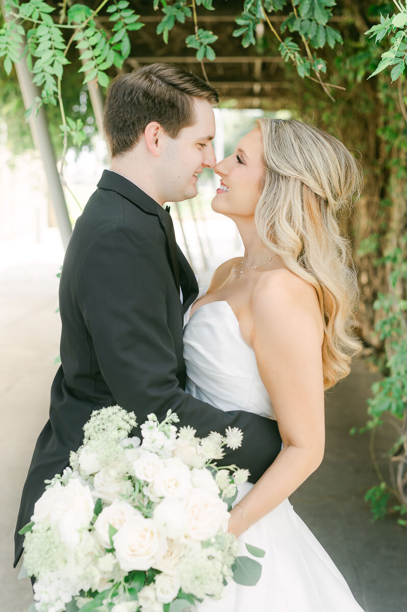 bride and groom at the event centre in beaumont 