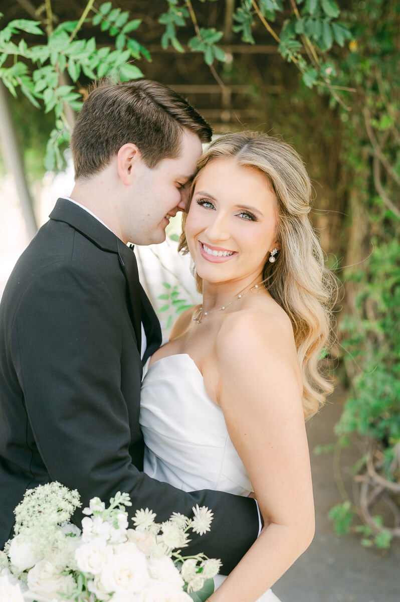 bride and groom at the event centre in beaumont 