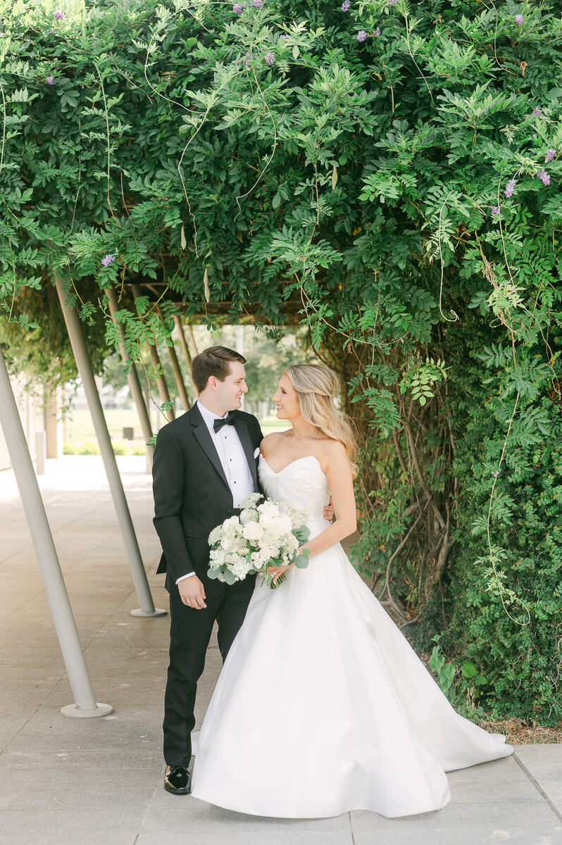 bride and groom at the event centre in beaumont 