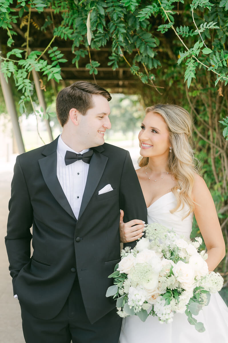 bride and groom at the event centre in beaumont 