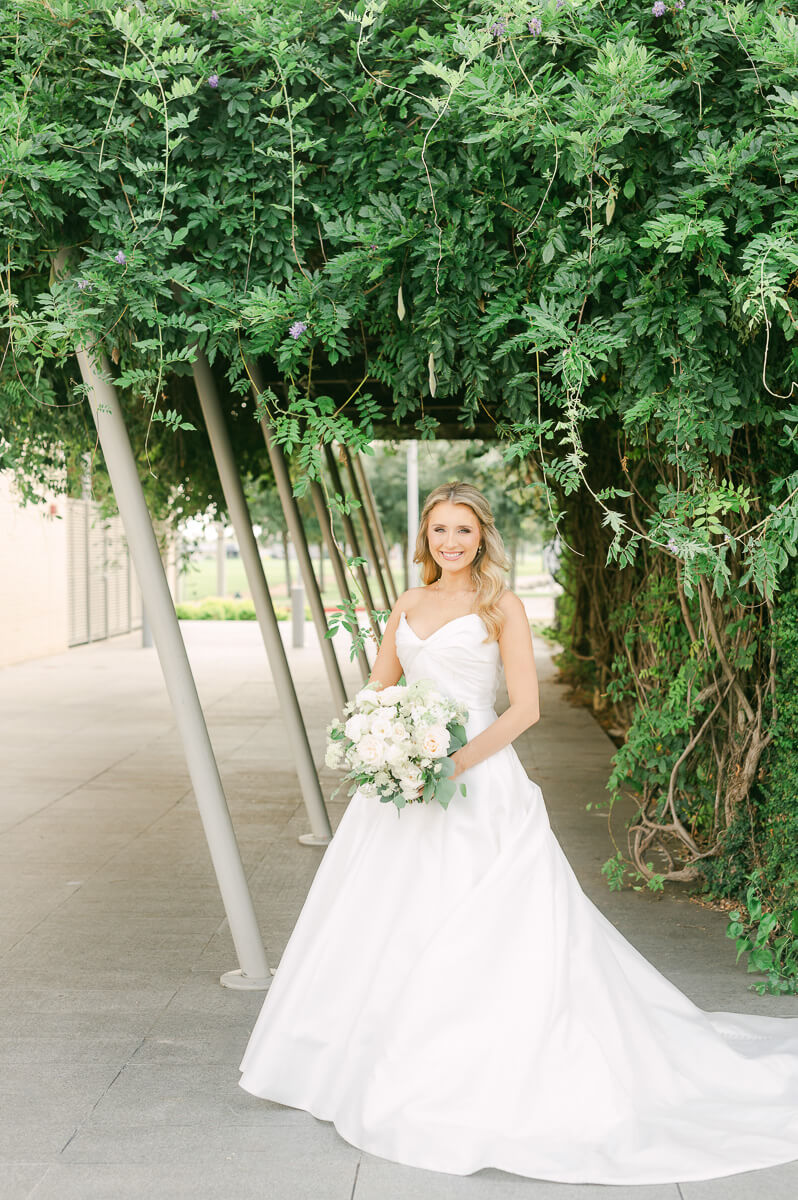 bride at the event centre in beaumont 