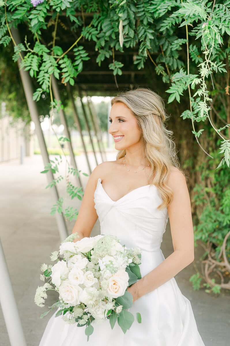 bride at the event centre in beaumont 