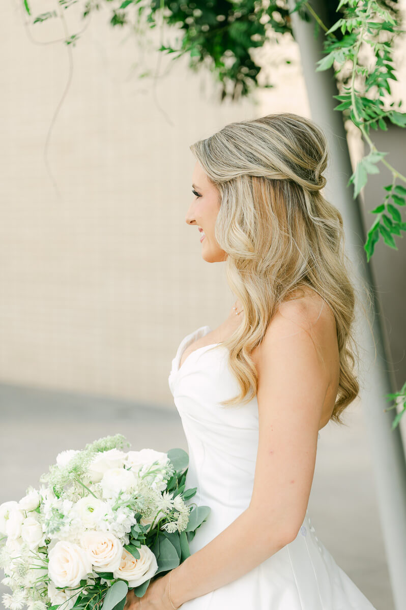 bride at the event centre in beaumont 