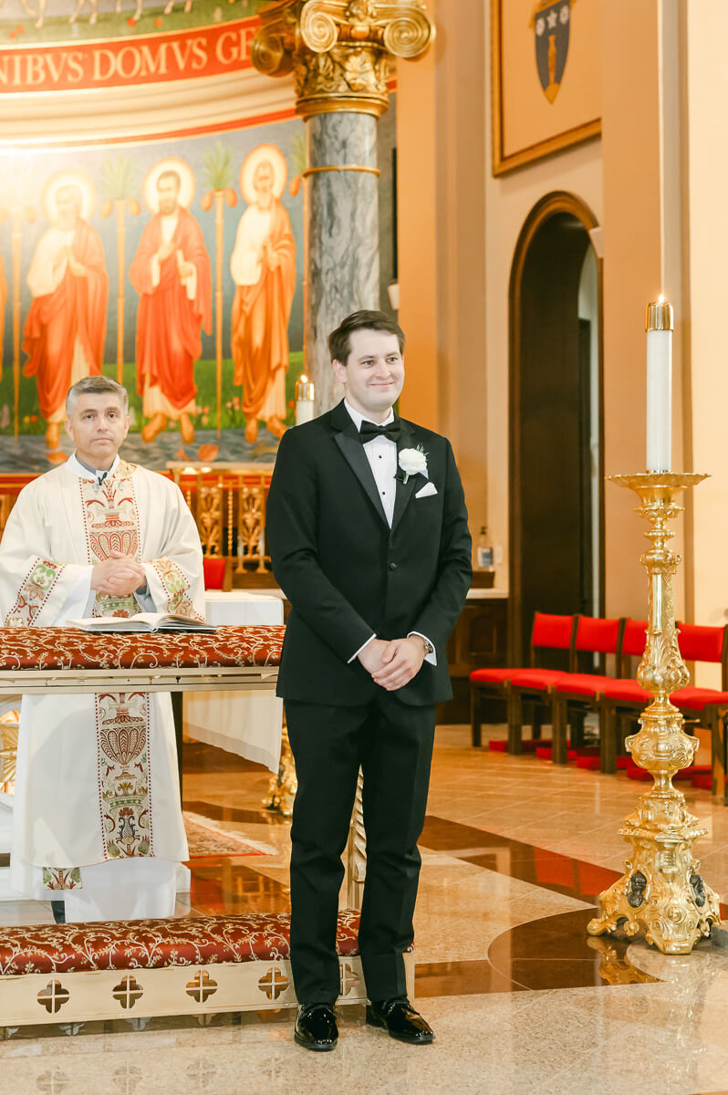 wedding ceremony at St. Anthony Cathedral Basilica 