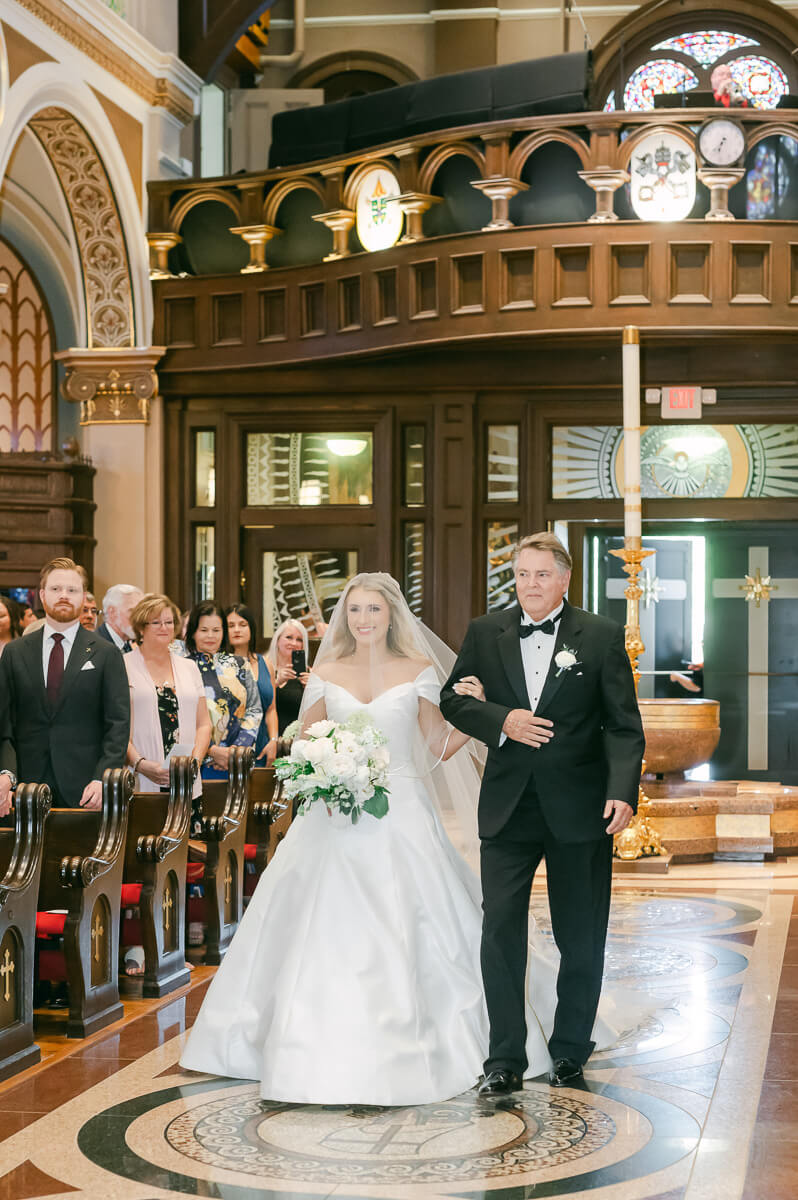 wedding ceremony at St. Anthony Cathedral Basilica 