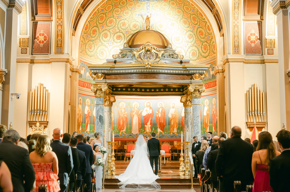 wedding ceremony at St. Anthony Cathedral Basilica 