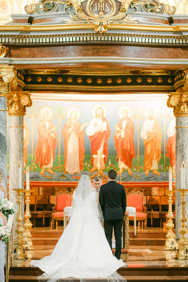 wedding ceremony at St. Anthony Cathedral Basilica 