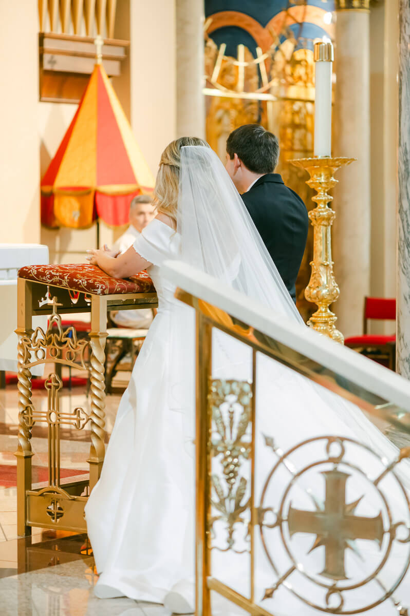 wedding ceremony at St. Anthony Cathedral Basilica 