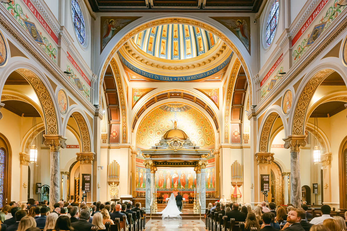 wedding ceremony at St. Anthony Cathedral Basilica 