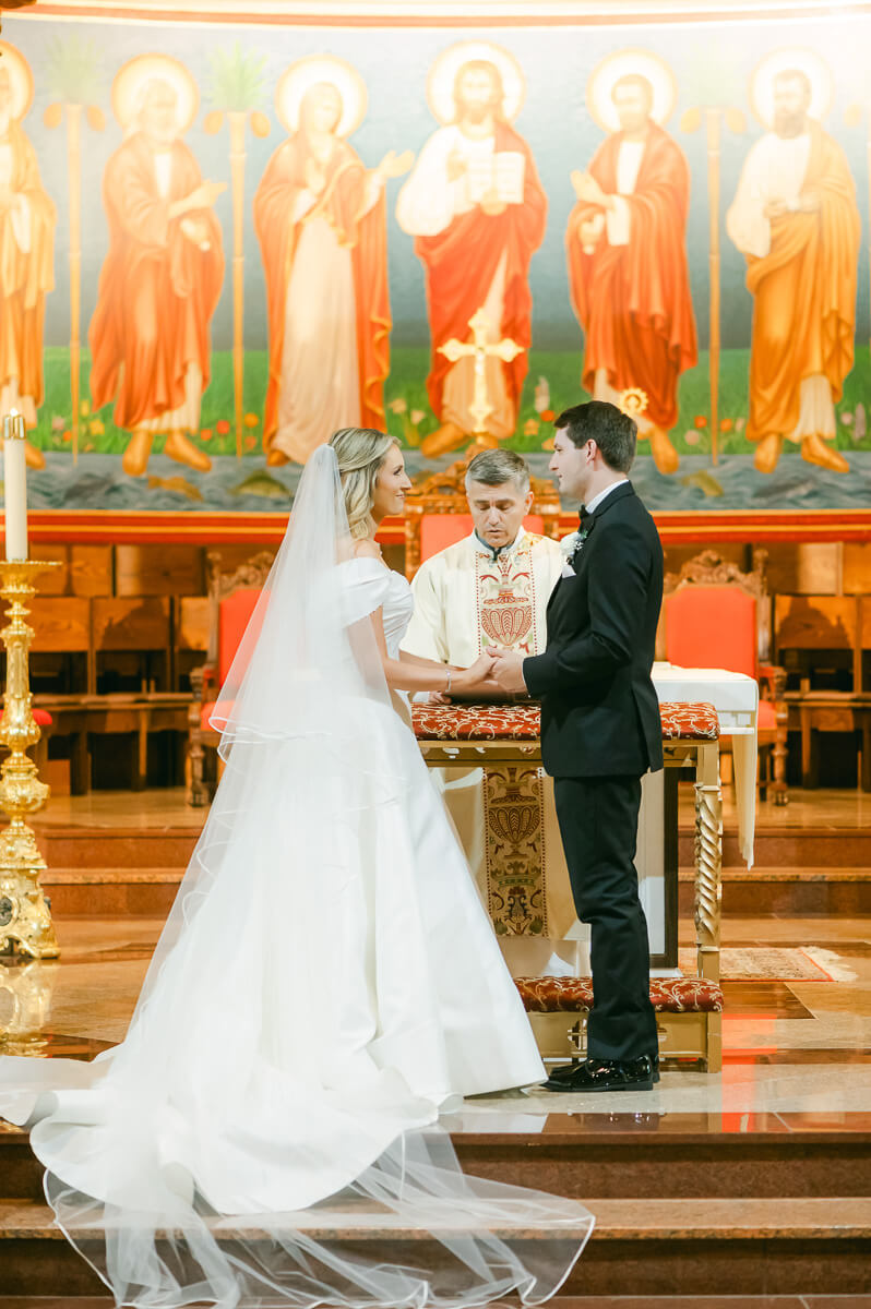 wedding ceremony at St. Anthony Cathedral Basilica 