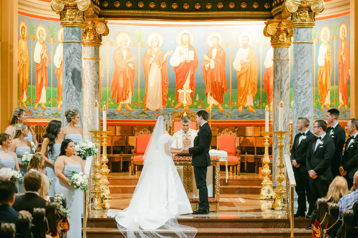 wedding ceremony at St. Anthony Cathedral Basilica 