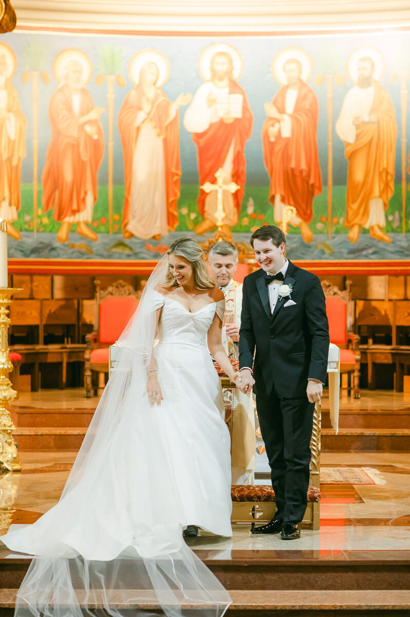 wedding ceremony at St. Anthony Cathedral Basilica 