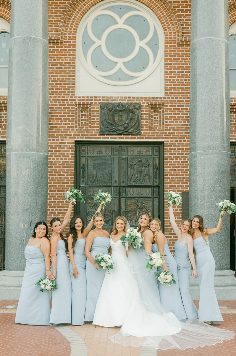 wedding party photography in beaumont