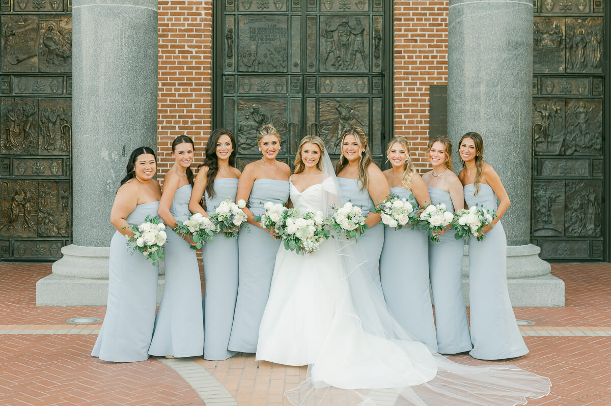 wedding party photography in beaumont