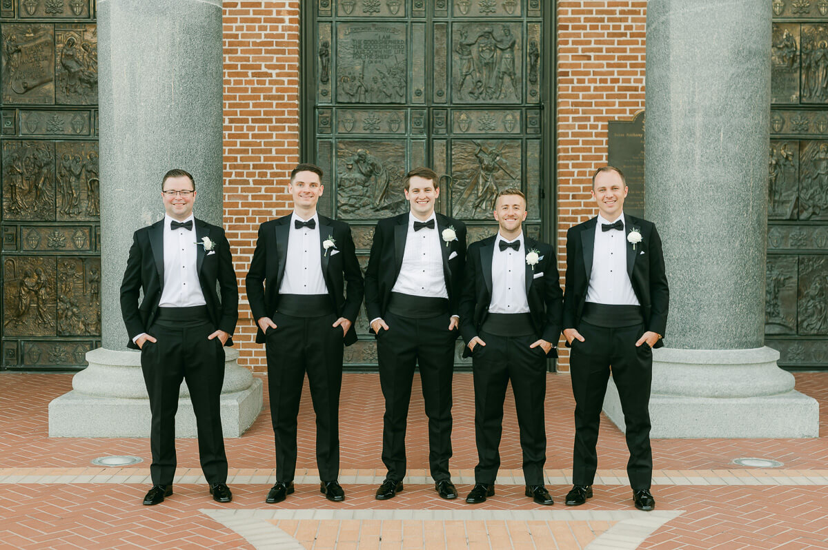 wedding party photography in beaumont