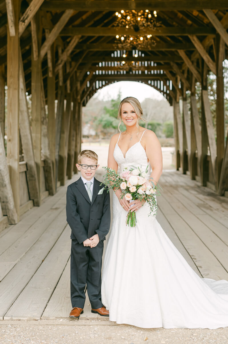 bride and her son