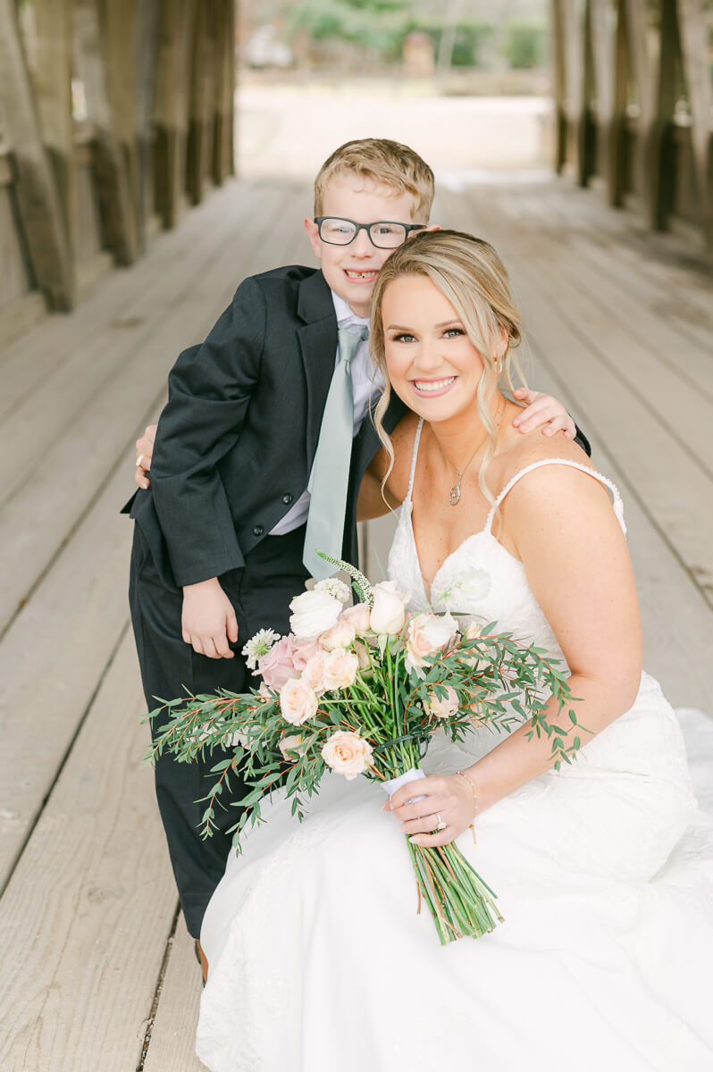 bride and her son