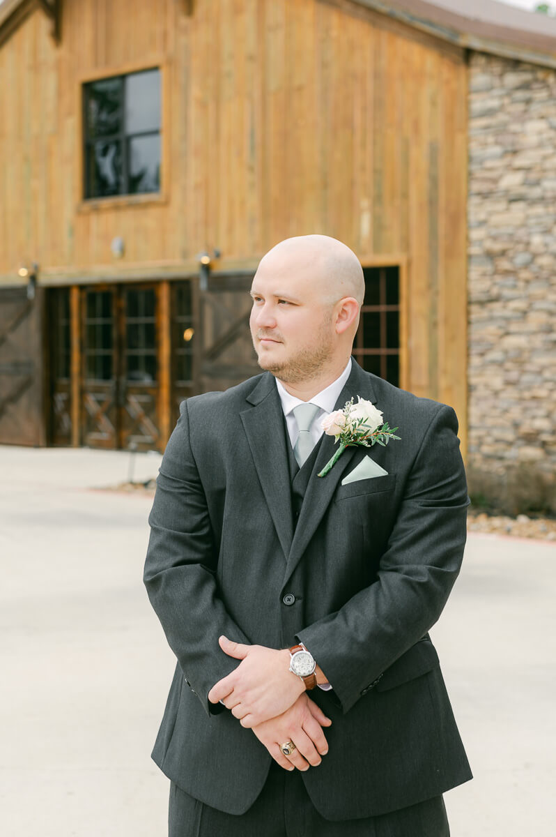 groom at his wedding