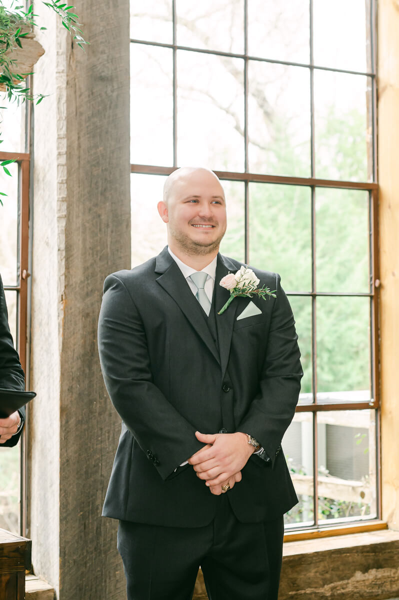 big sky barn wedding ceremony 