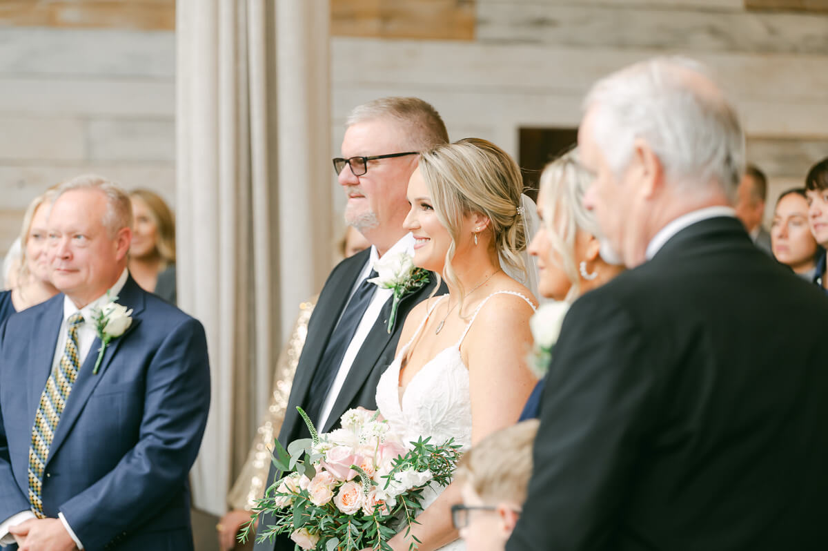 big sky barn wedding ceremony 