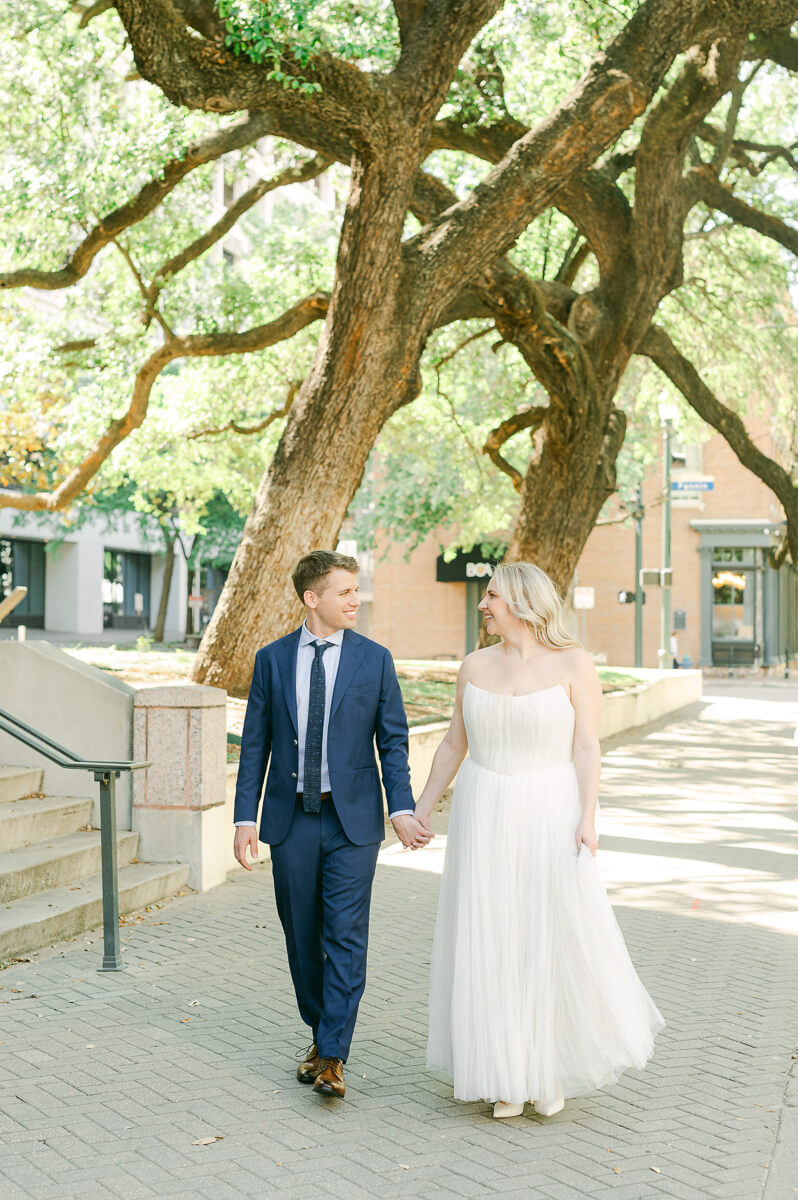 downtown Houston micro wedding photography