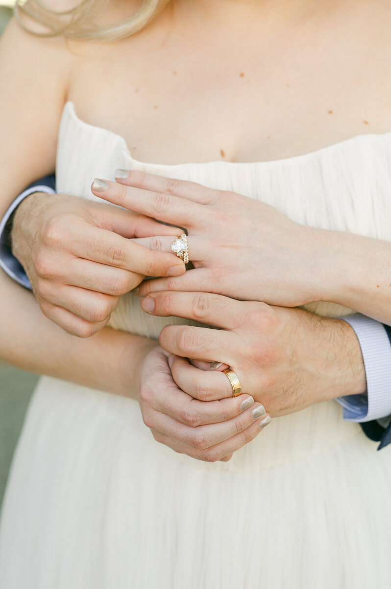 bride and groom posing for Houston wedding photographer