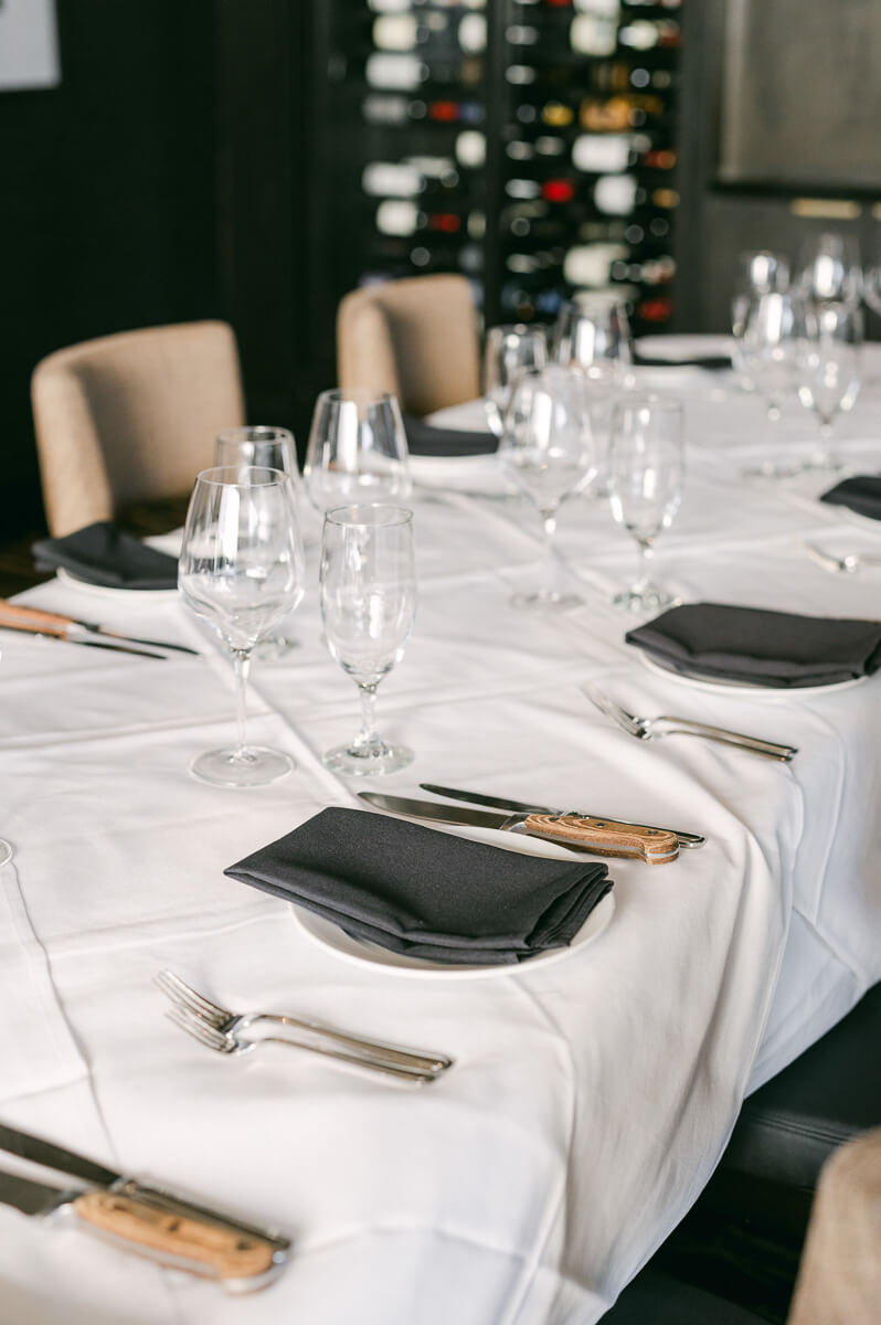 intimate wedding reception at Mastro’s Steakhouse 