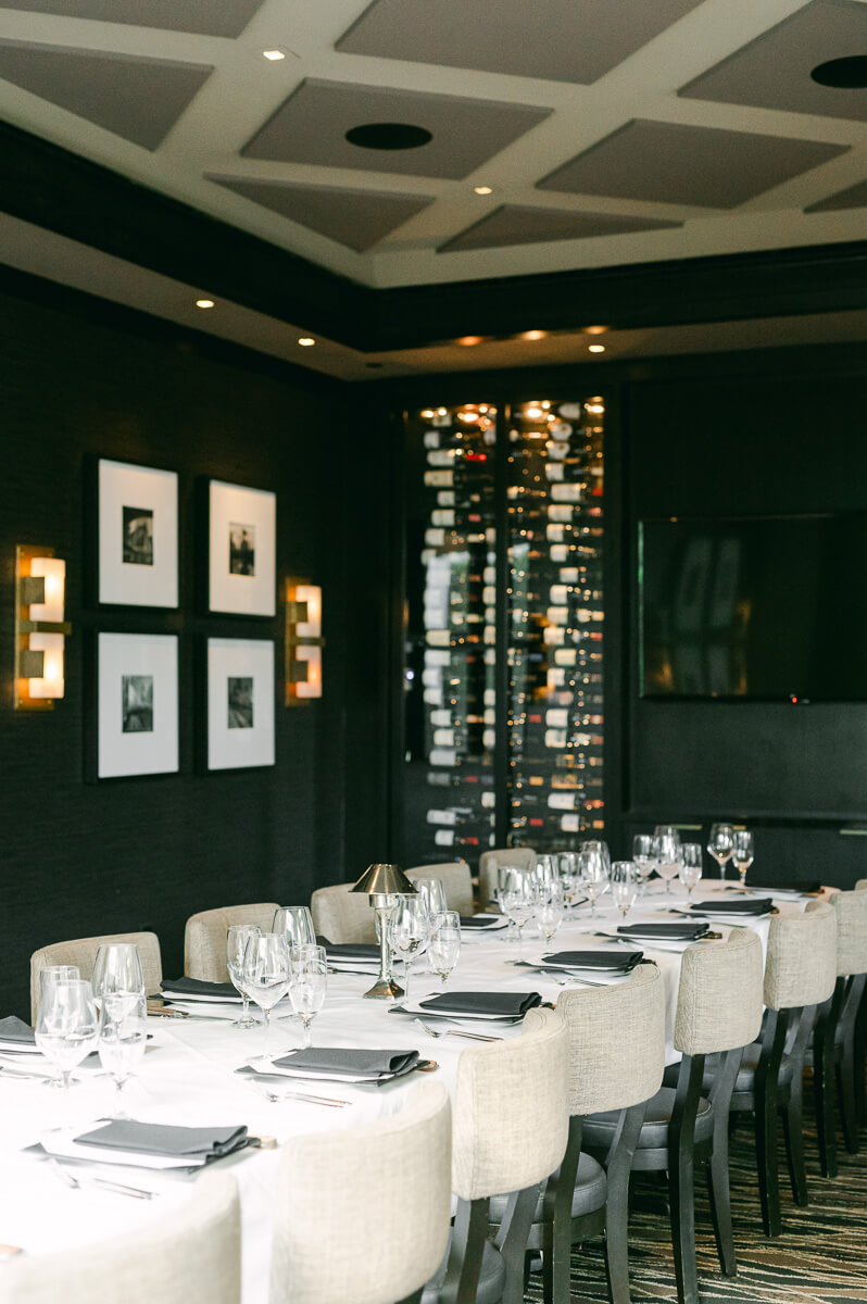 intimate wedding reception at Mastro’s Steakhouse 
