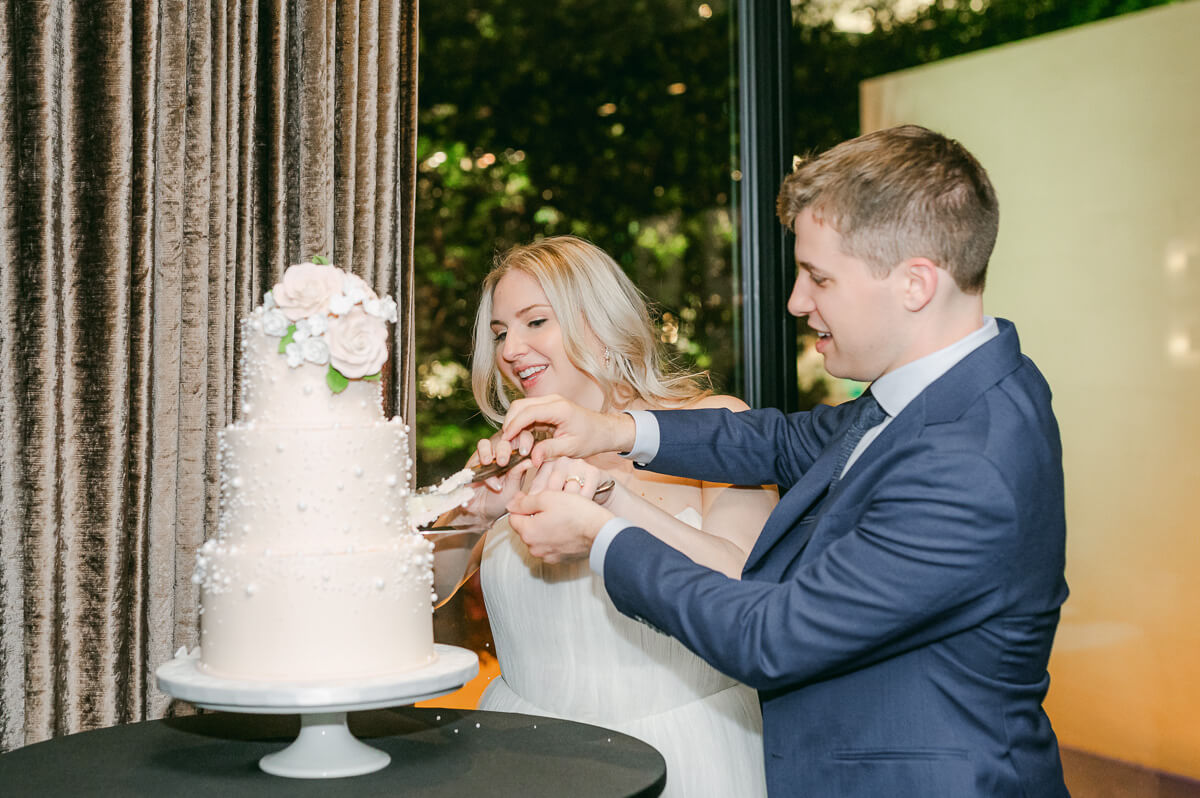 intimate wedding reception at Mastro’s Steakhouse 
