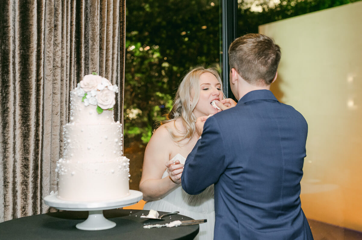 intimate wedding reception at Mastro’s Steakhouse 
