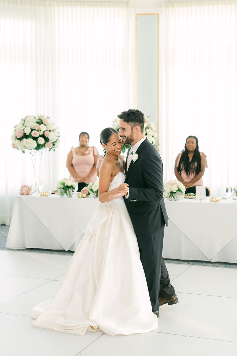 Galveston wedding reception by Houston wedding photographer