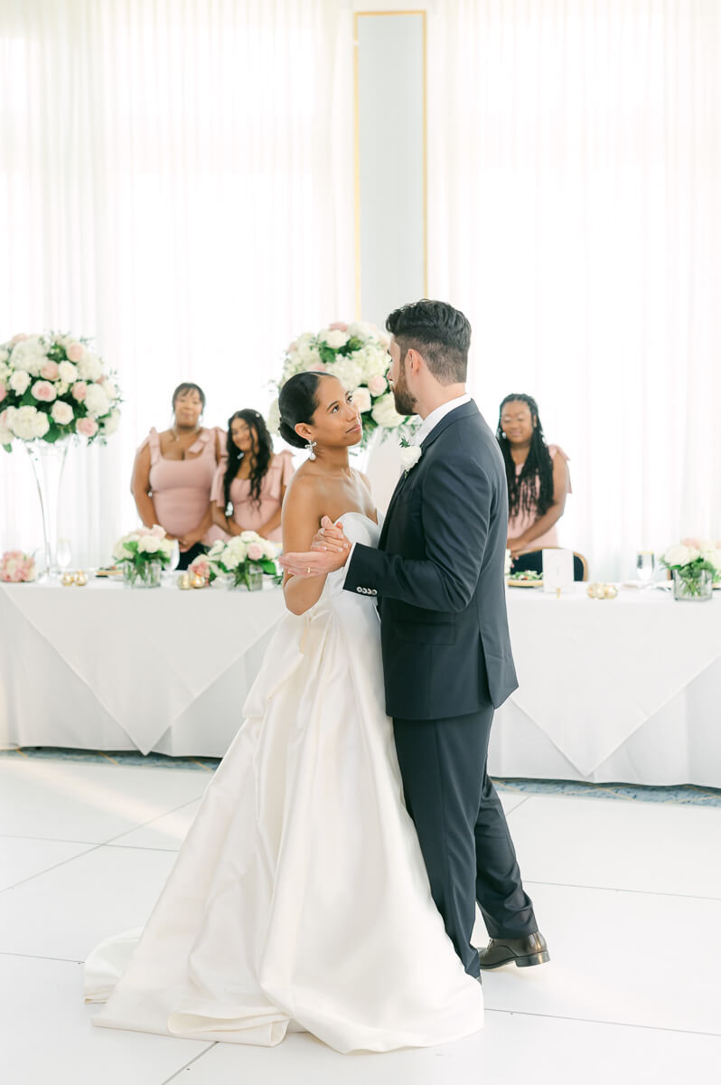 Galveston wedding reception by Houston wedding photographer