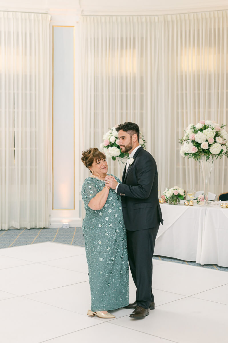 Galveston wedding reception by Houston wedding photographer