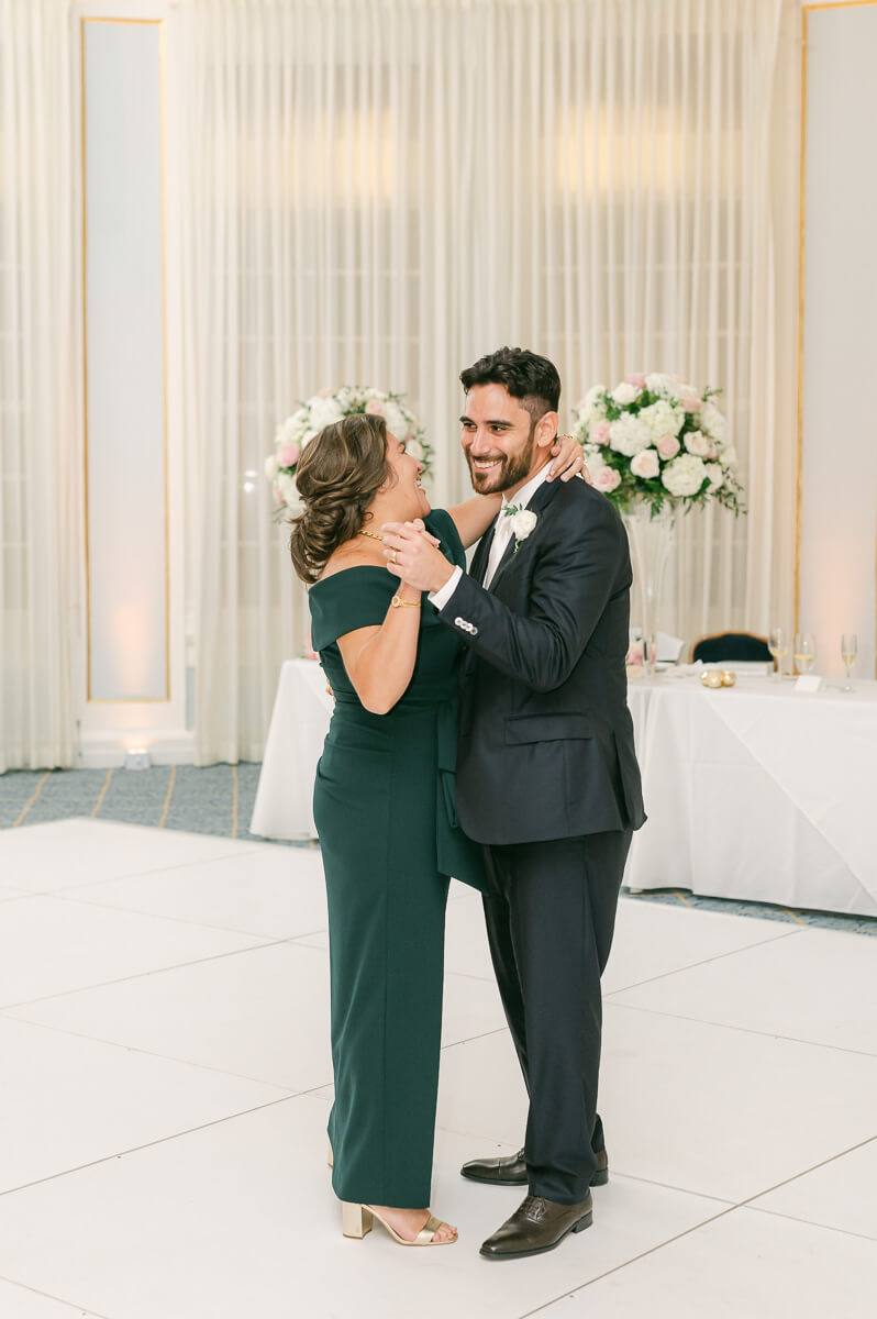 Galveston wedding reception by Houston wedding photographer