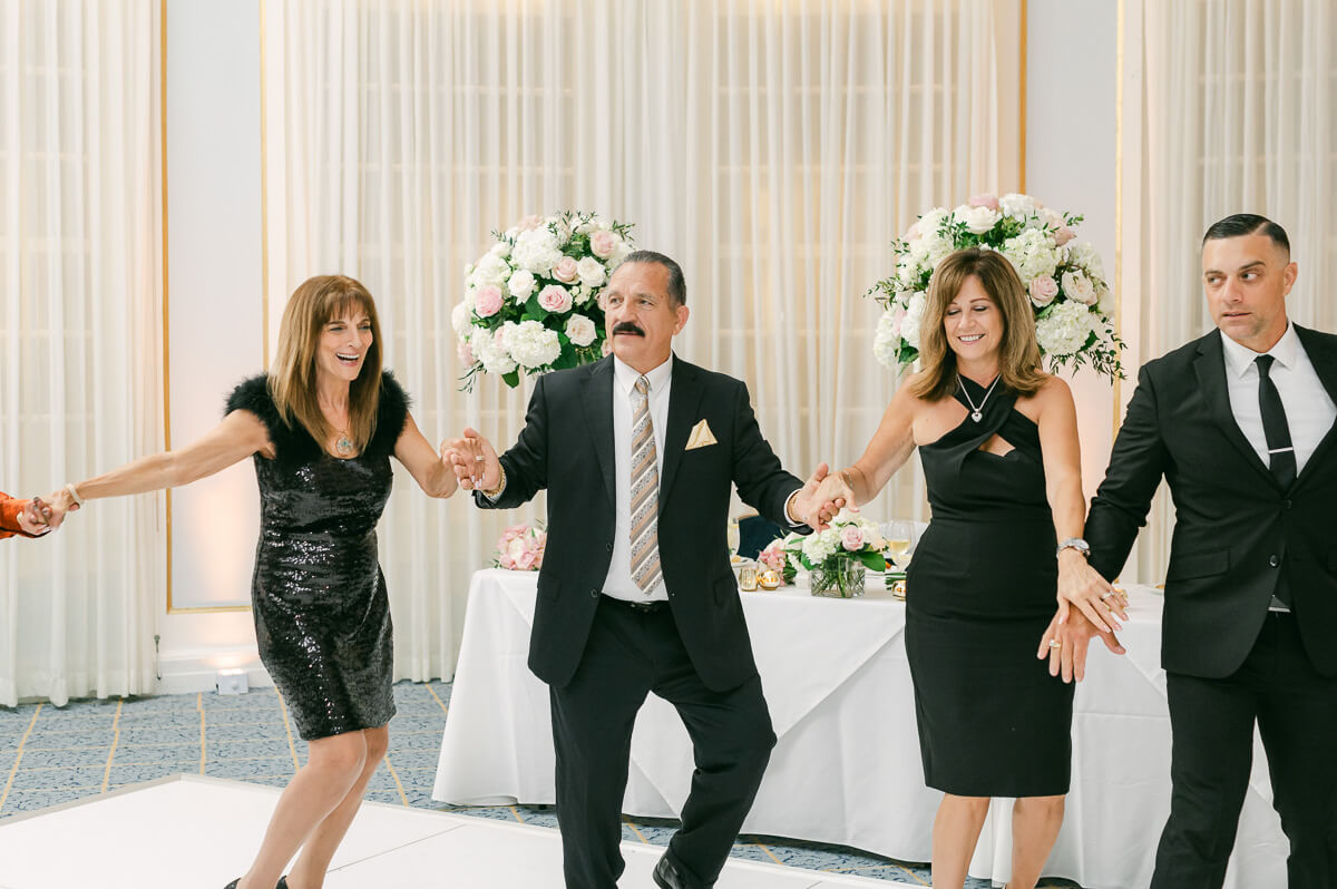 Galveston wedding reception by Houston wedding photographer