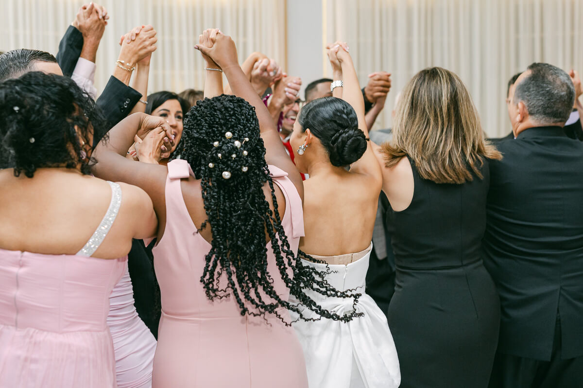 Galveston wedding reception by Houston wedding photographer