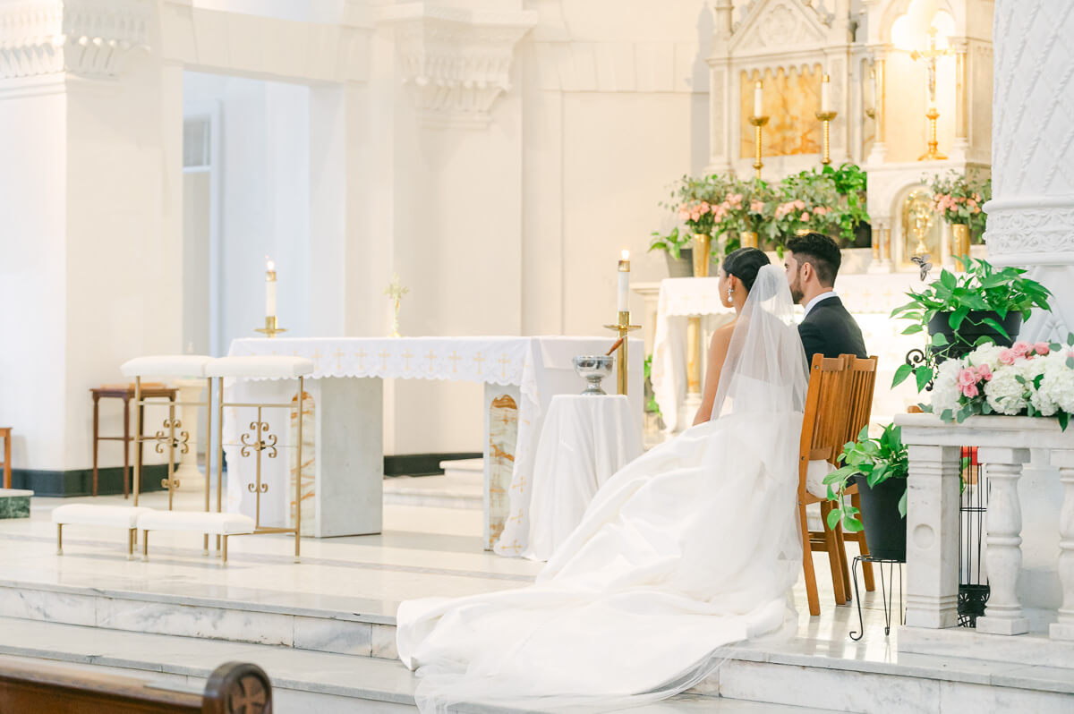 Galveston church wedding ceremony