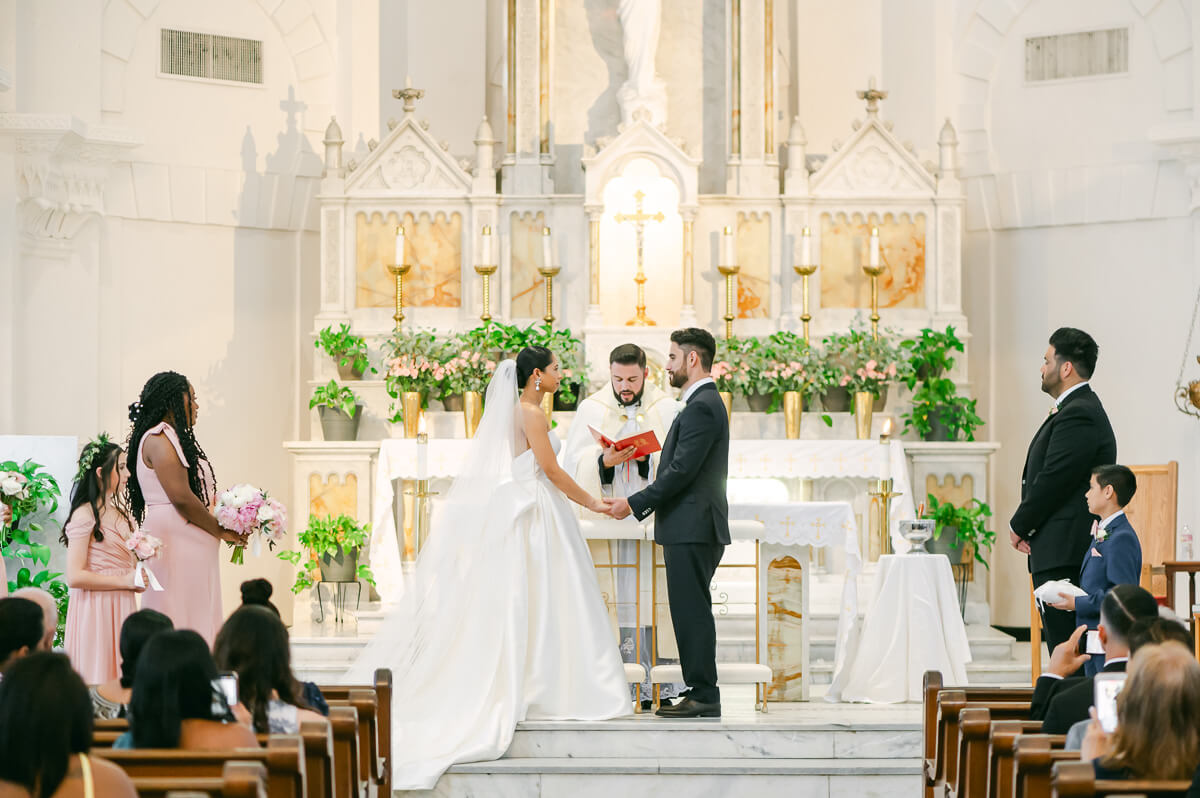 Sacred Heart Catholic Church wedding photography