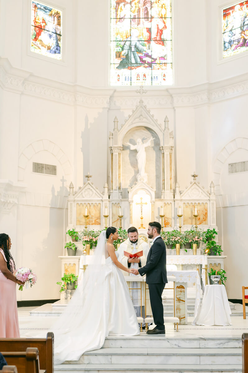 Sacred Heart Catholic Church wedding photography