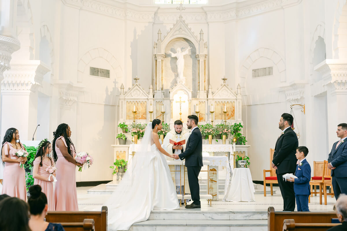 Sacred Heart Catholic Church wedding photography